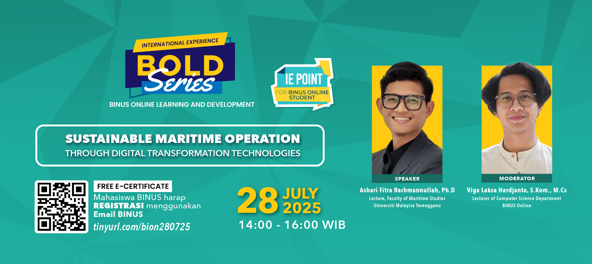 BOLD SERIES International Experience – Sustainable Maritime Operation Through Digital Transformation Technologies